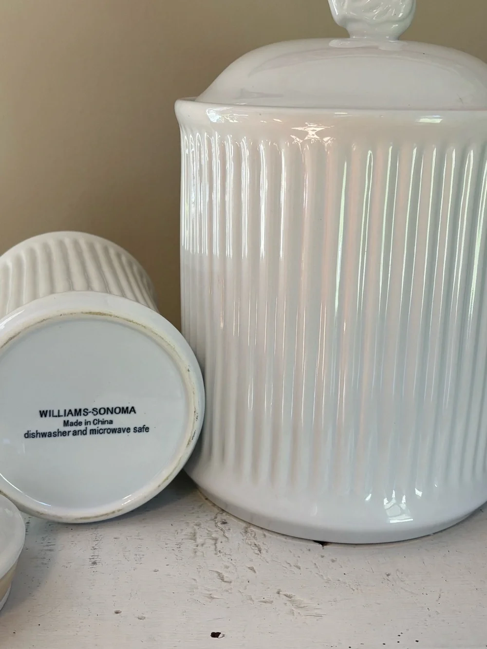 Williams Sonoma pair ceramic